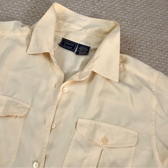 Vintage Laura Scott 100% Silk Blouse - Picture 4 of 6